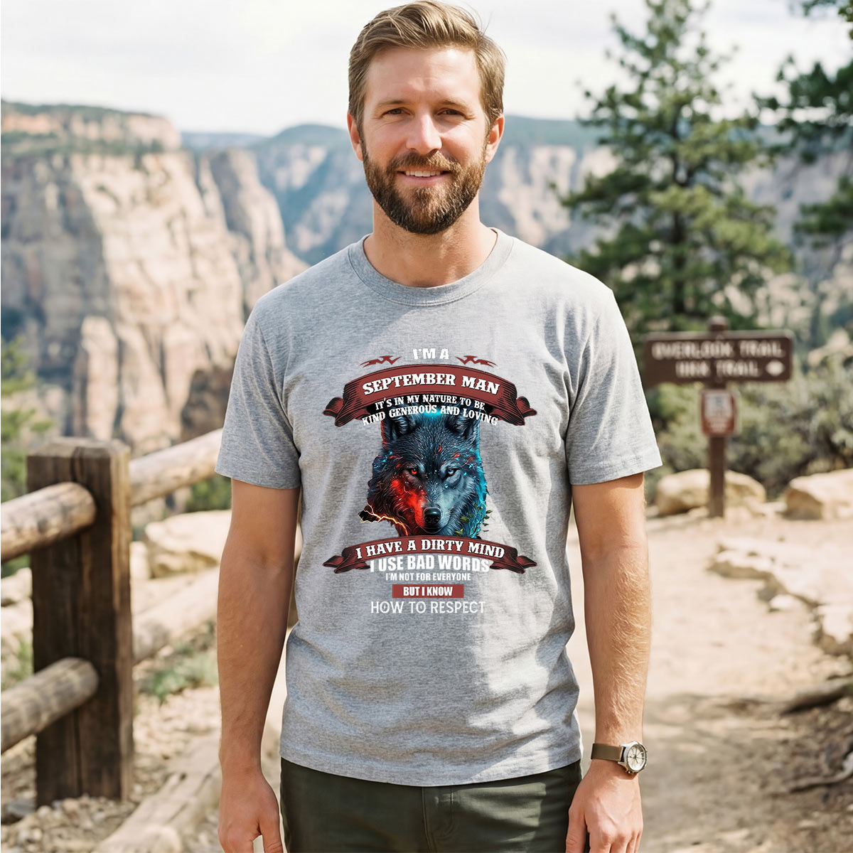  Lone Wolf Attitude T‑Shirt 