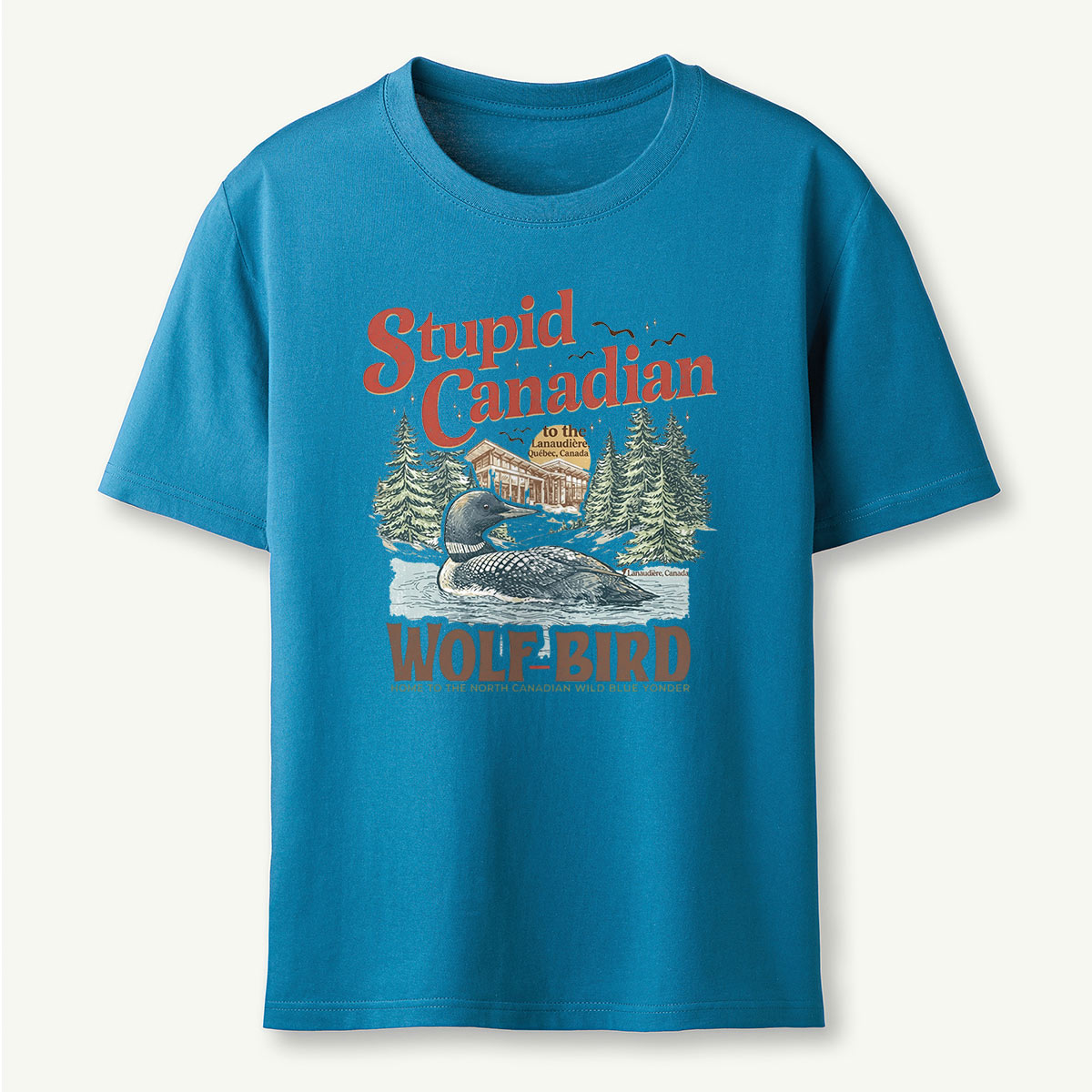 Stupid Canadian Wolf Bird T-Shirt