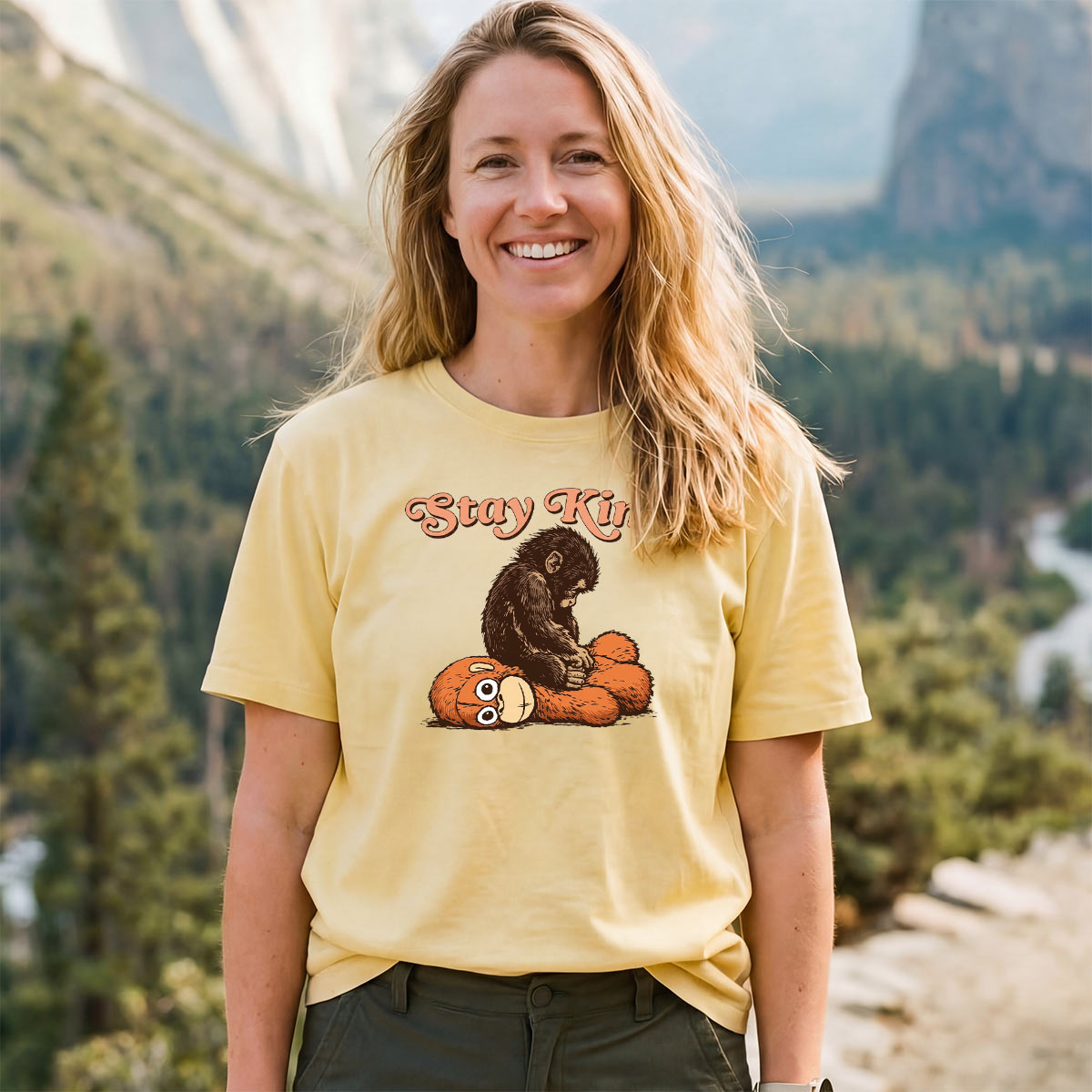 Punch Monkey Stay Kind Save Punch T-Shirt