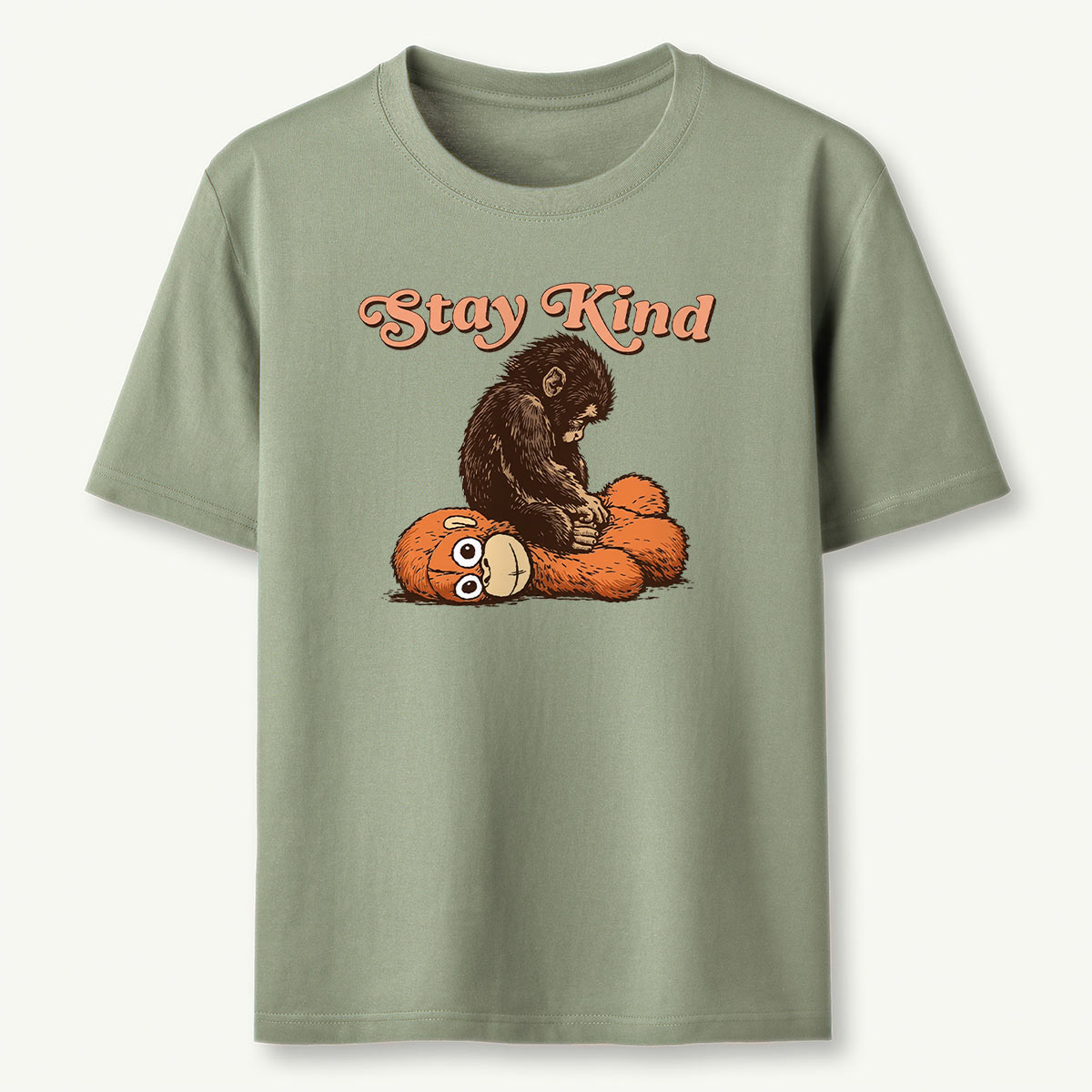 Punch Monkey Stay Kind Save Punch T-Shirt