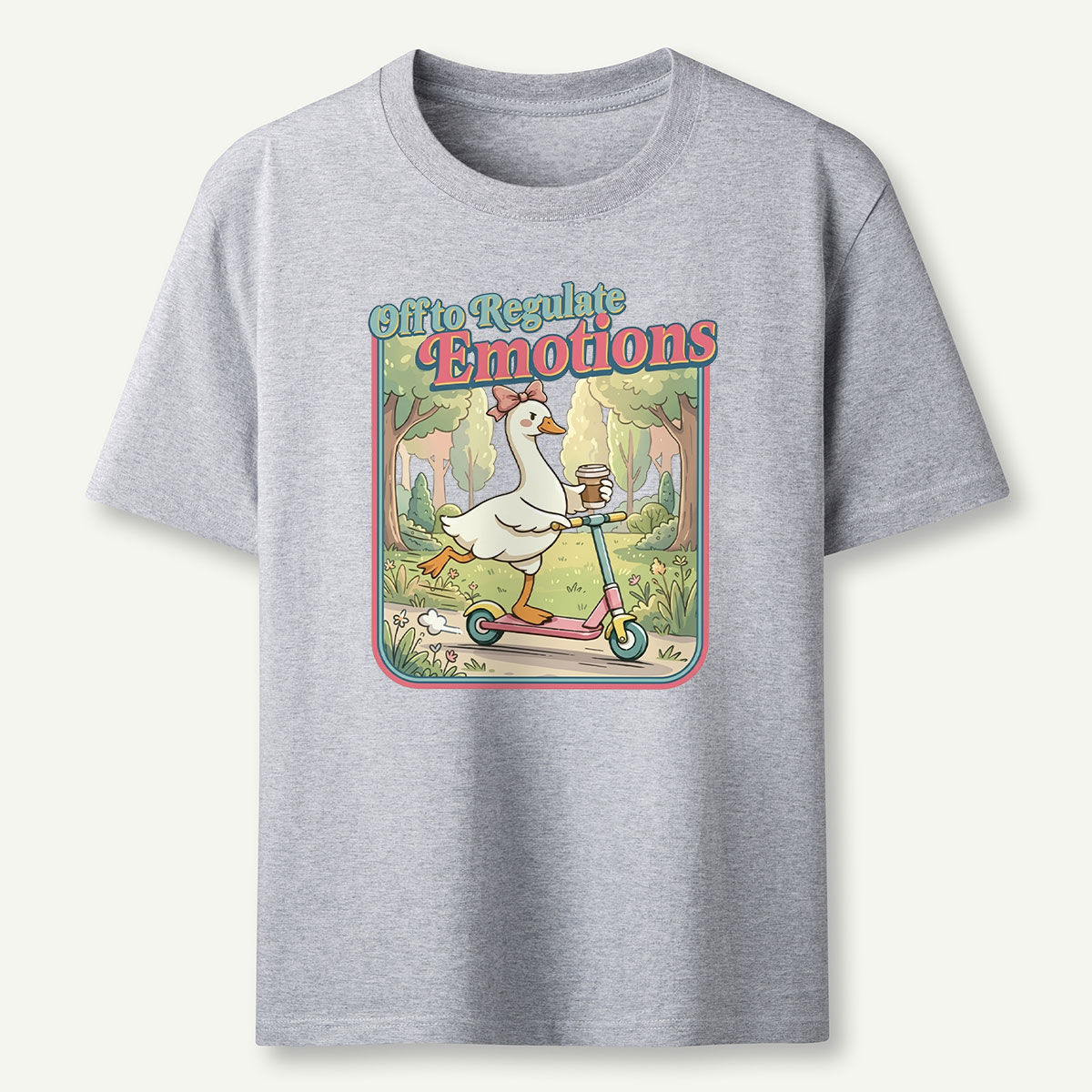 Funny Goose Teacher Off to Regulate Emotions T‑Shirt