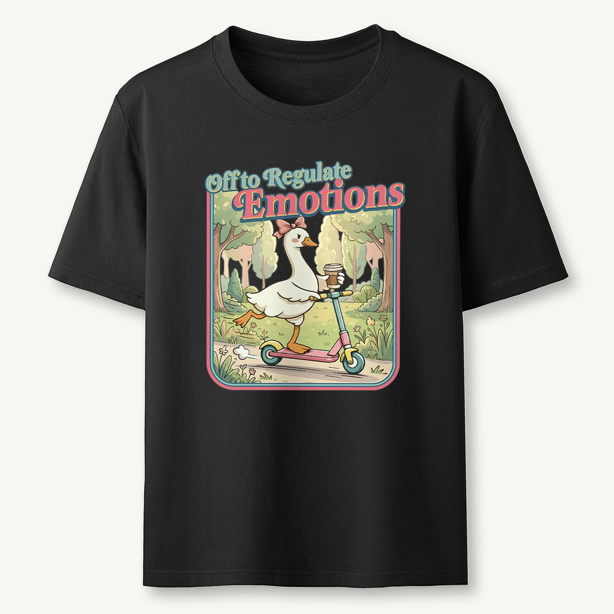 Funny Goose Teacher Off to Regulate Emotions T‑Shirt
