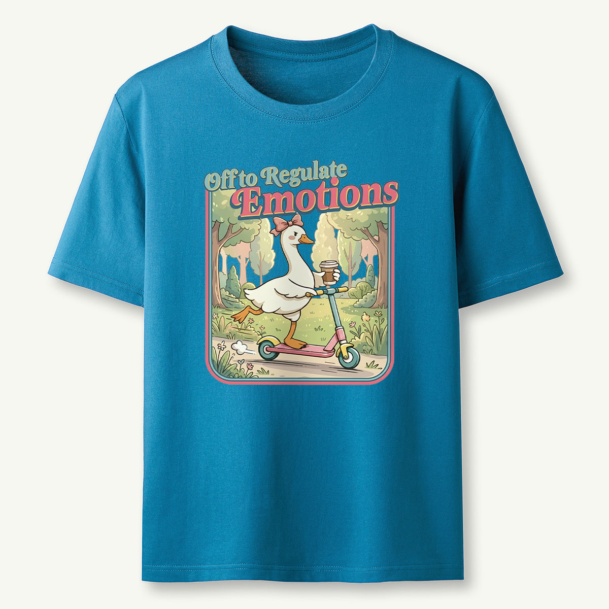 Funny Goose Teacher Off to Regulate Emotions T‑Shirt