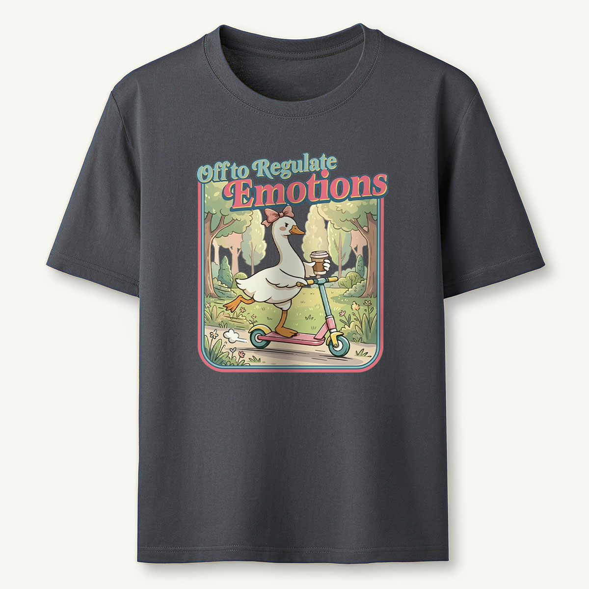 Funny Goose Teacher Off to Regulate Emotions T‑Shirt