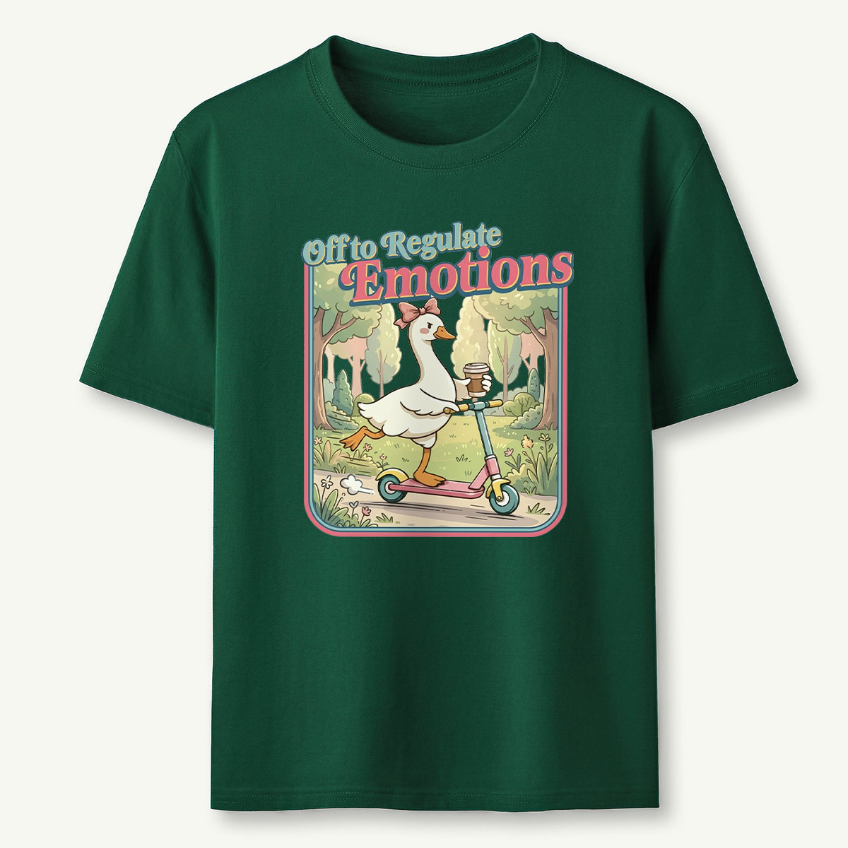Funny Goose Teacher Off to Regulate Emotions T‑Shirt