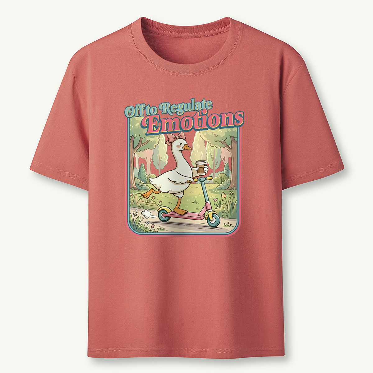 Funny Goose Teacher Off to Regulate Emotions T‑Shirt
