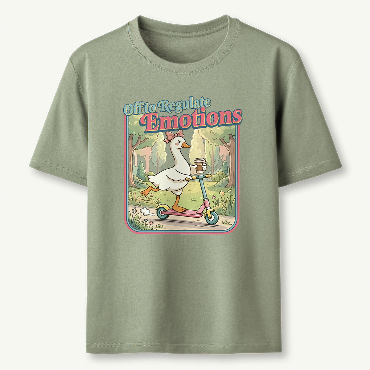 Funny Goose Teacher Off to Regulate Emotions T‑Shirt