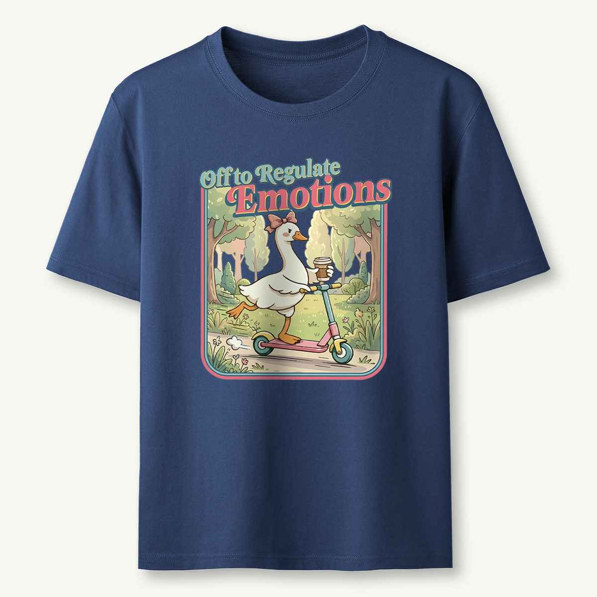 Funny Goose Teacher Off to Regulate Emotions T‑Shirt