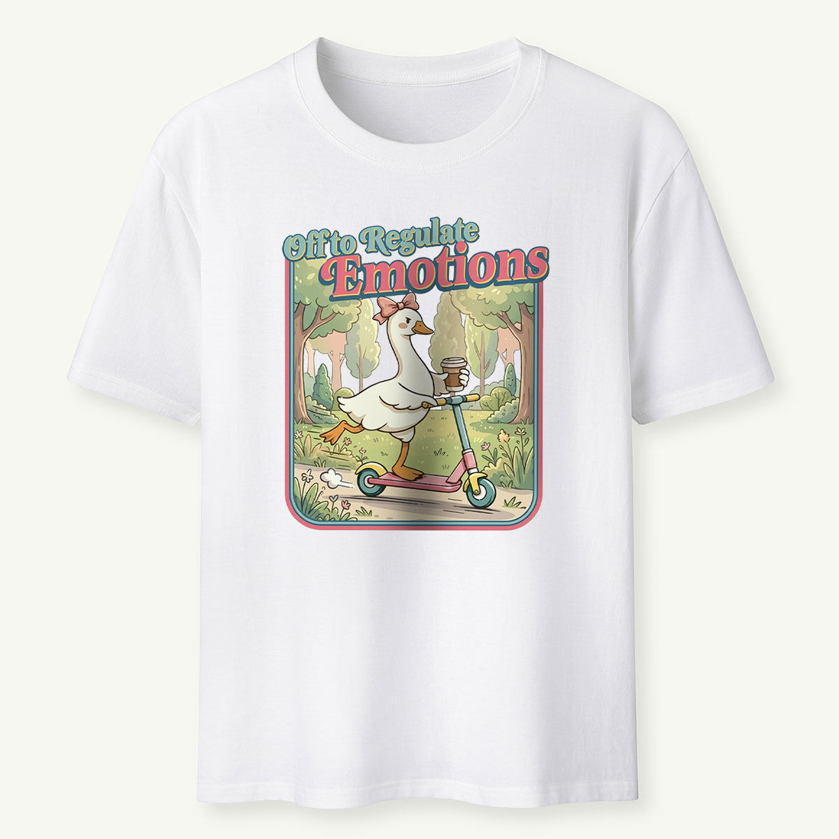 Funny Goose Teacher Off to Regulate Emotions T‑Shirt