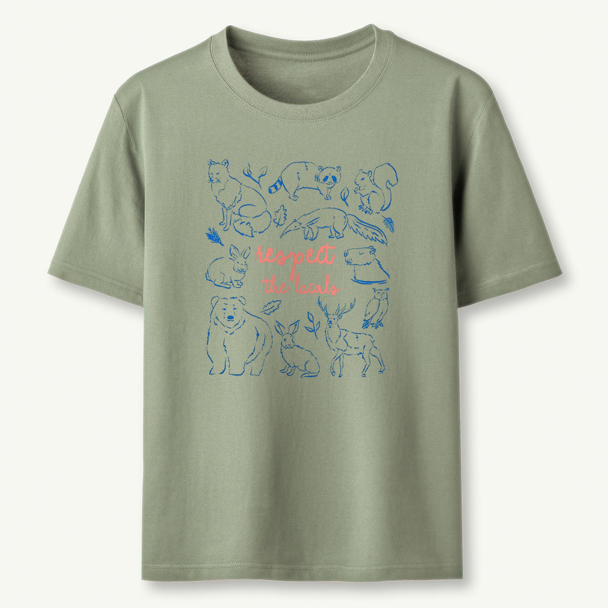 Wildlife Animal Respect the Locals T‑Shirt
