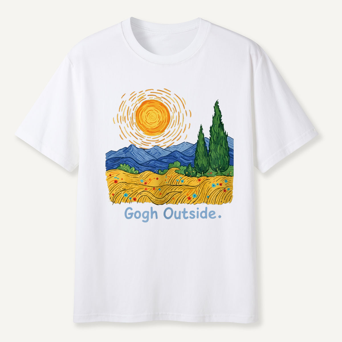 Sun Field Gogh Outside T-Shirt