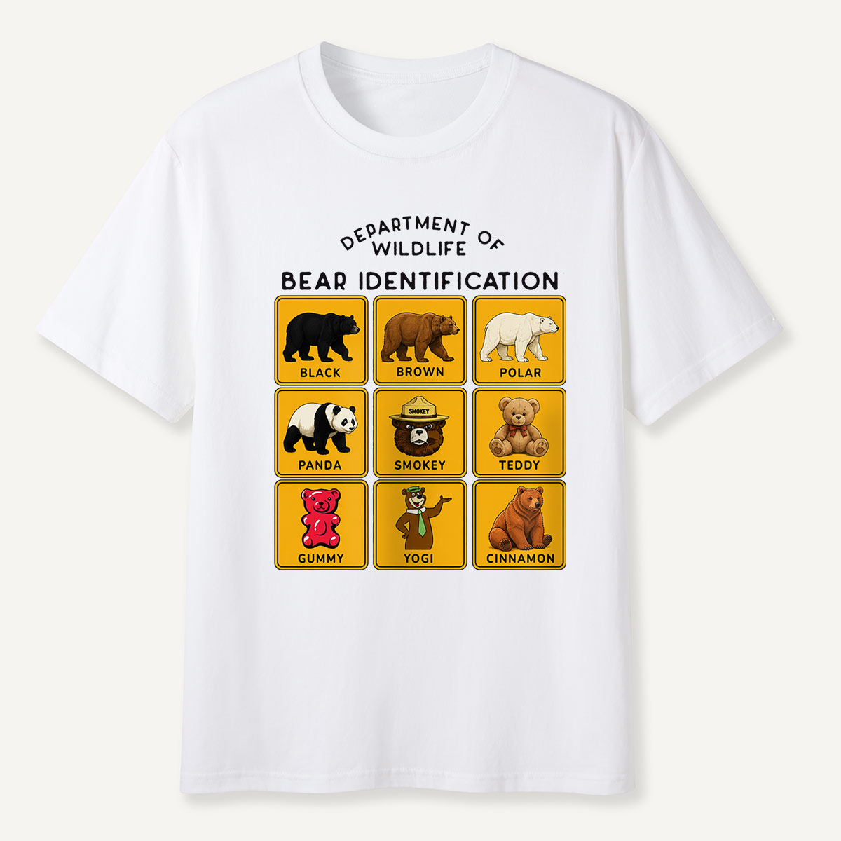 Department of Wildlife Bear Identification T-Shirt