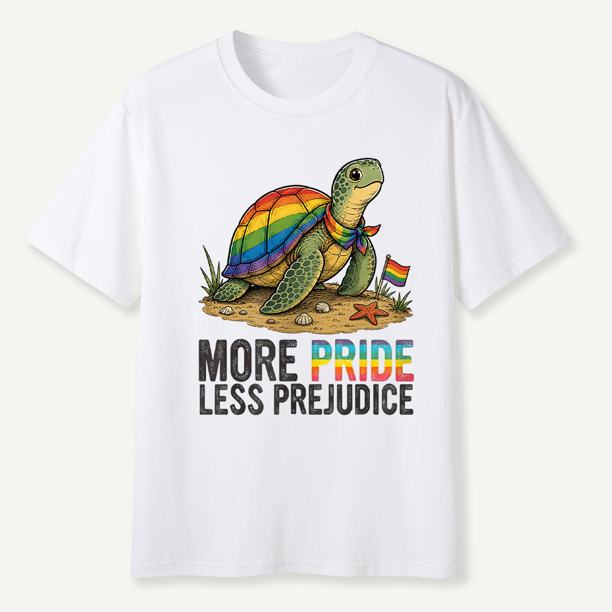 More Pride Less Prejudice Turtle T-Shirt