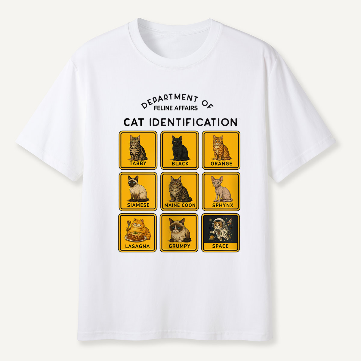 Department of Wildlife Cat Identification T-Shirt