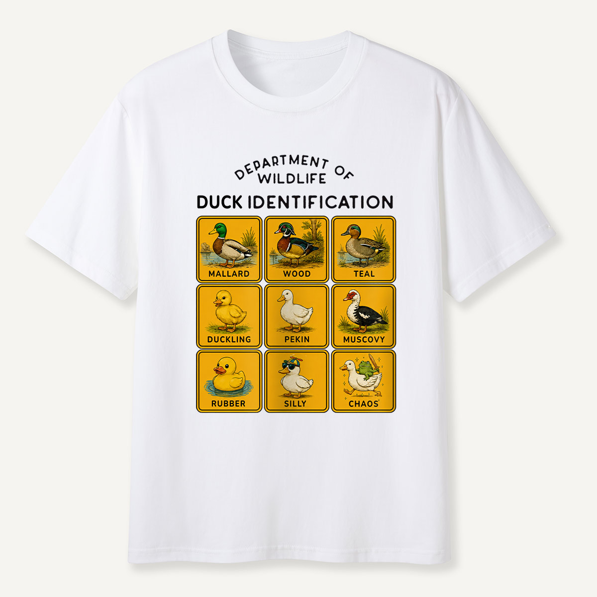 Department of Wildlife Duck Identification T-Shirt