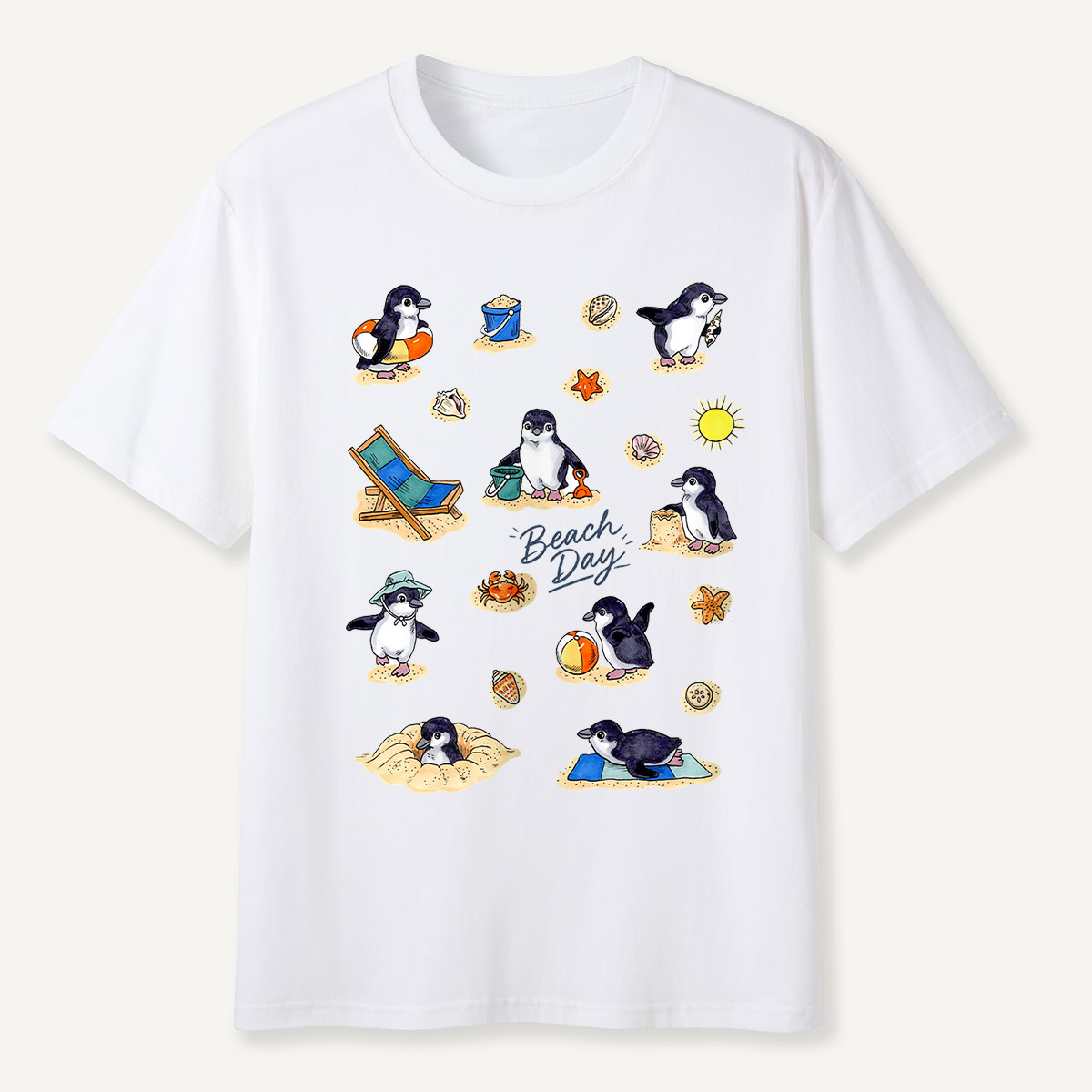 Penguin Beach Day T-Shirt