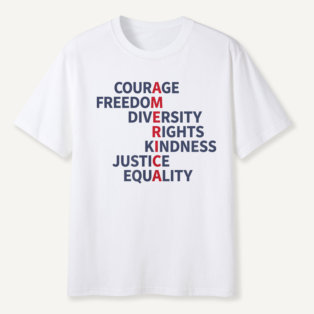 Courage Freedom Diversity Rights Tee