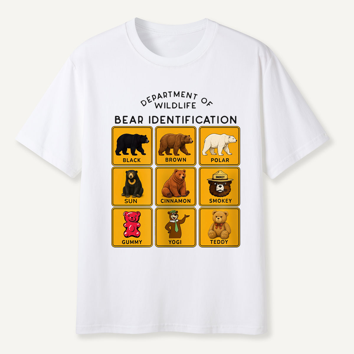 Department of Wildlife Bear Identification Gummy Bear T-Shirt