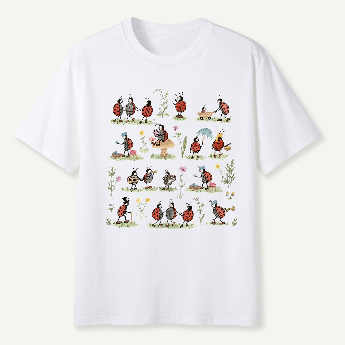 Ladybug and Flower Tee