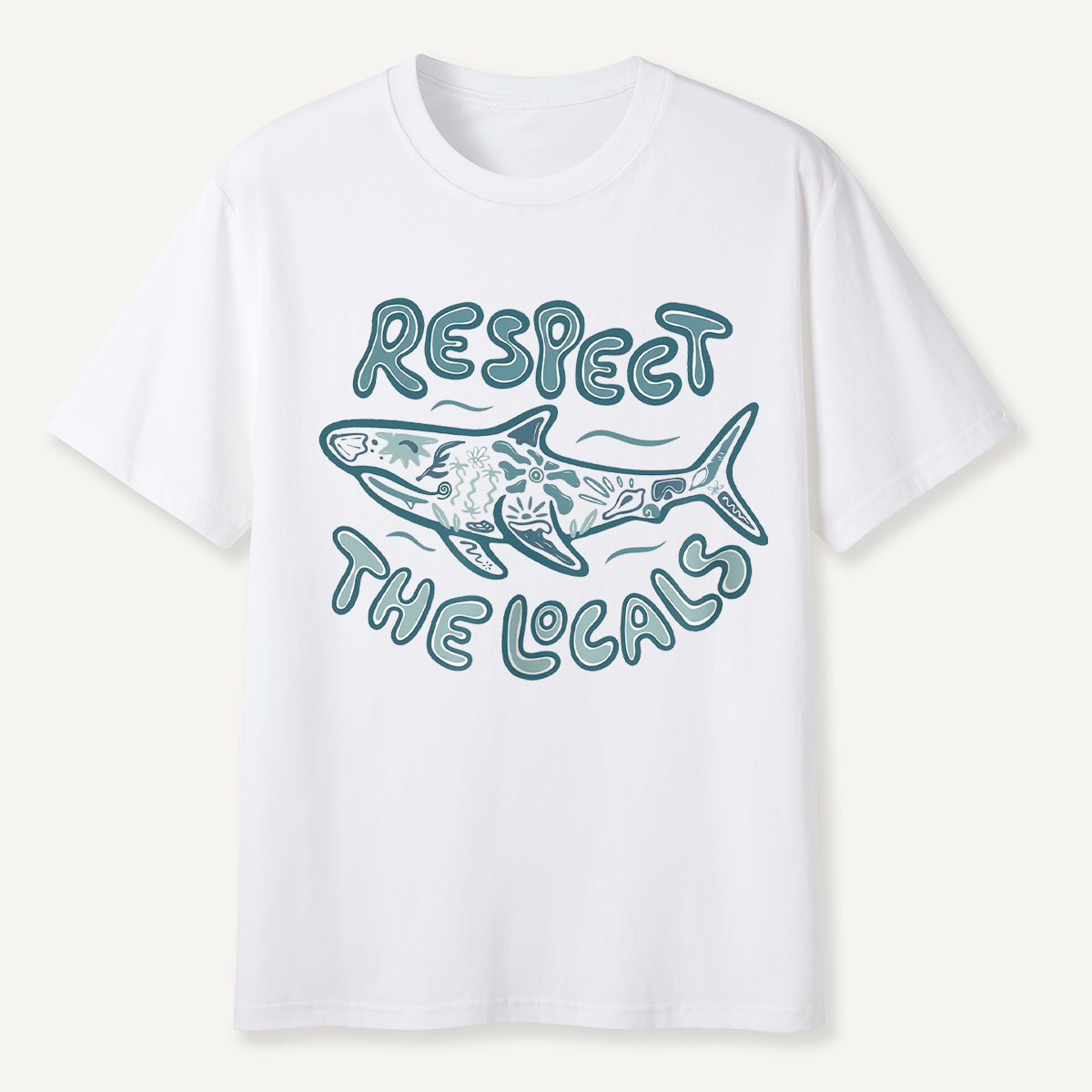 Coastal Ocean Shark Respect the Ocean Wildlife T-Shirt