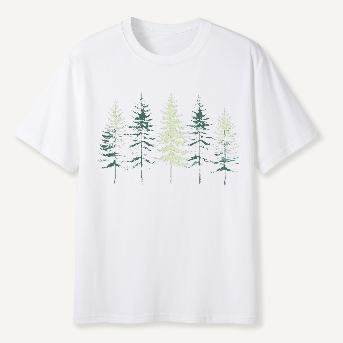 Minimal Pine Forest Silhouette T-Shirt