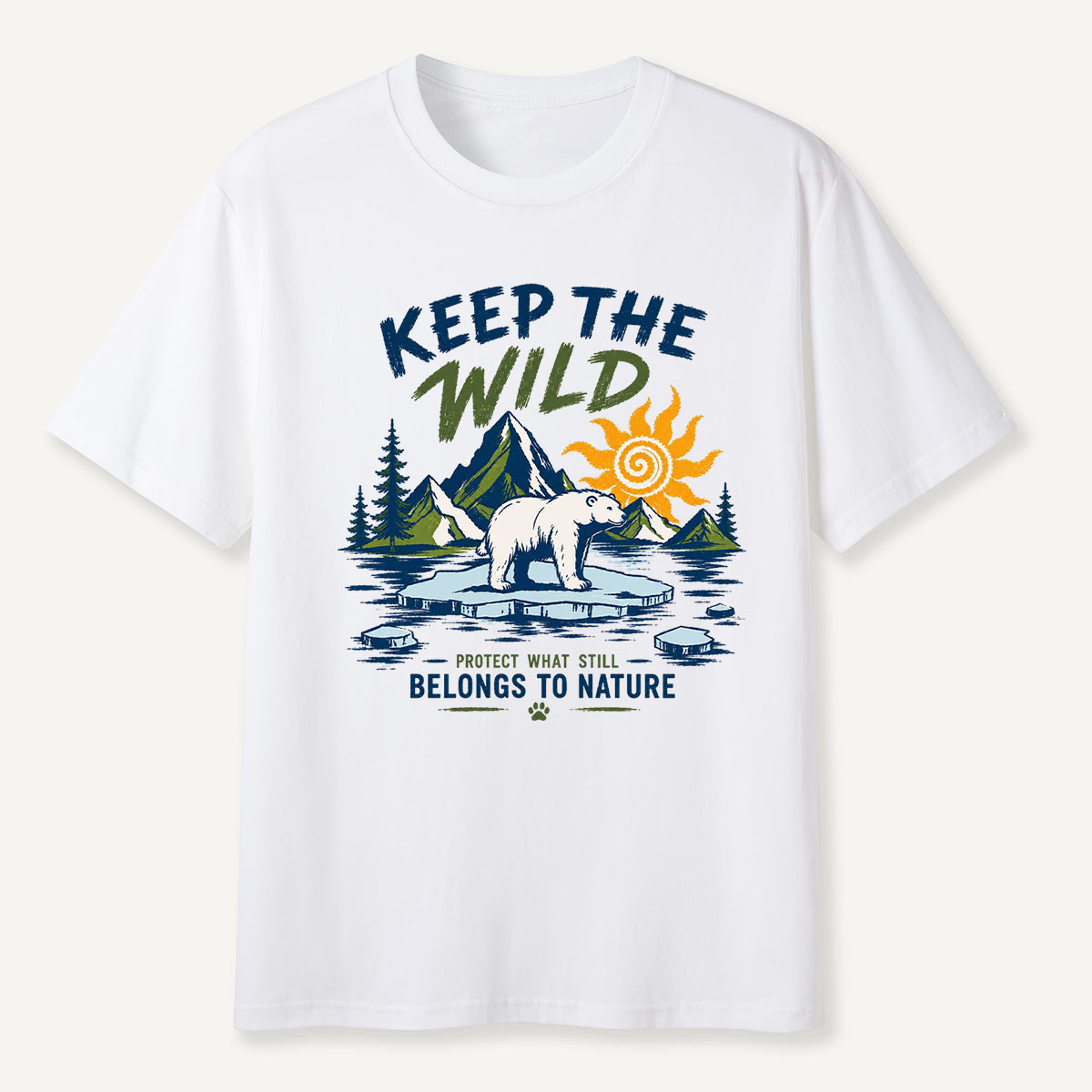 Keep the Wild Outdoor Adventure Wild Arctic Bear T-Shirt