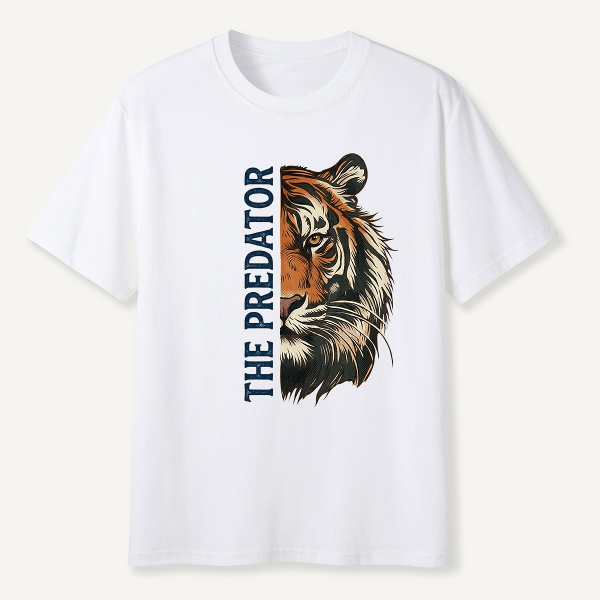 Half Face Tiger Predator T-Shirt
