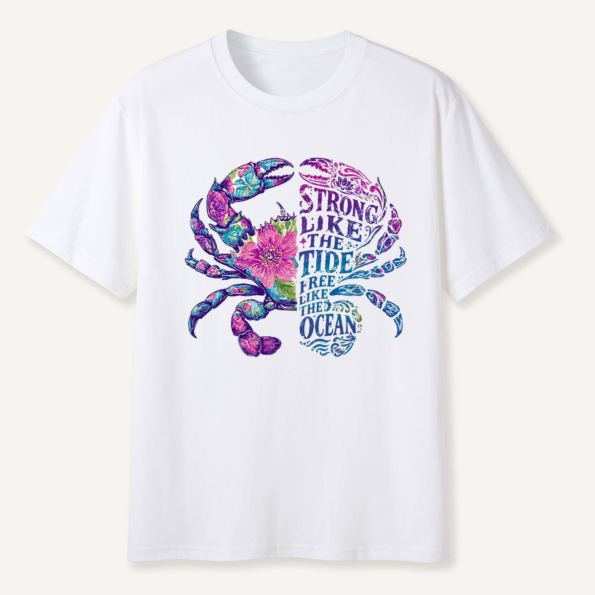 Strong Like the Tide Crab Ocean T-Shirt