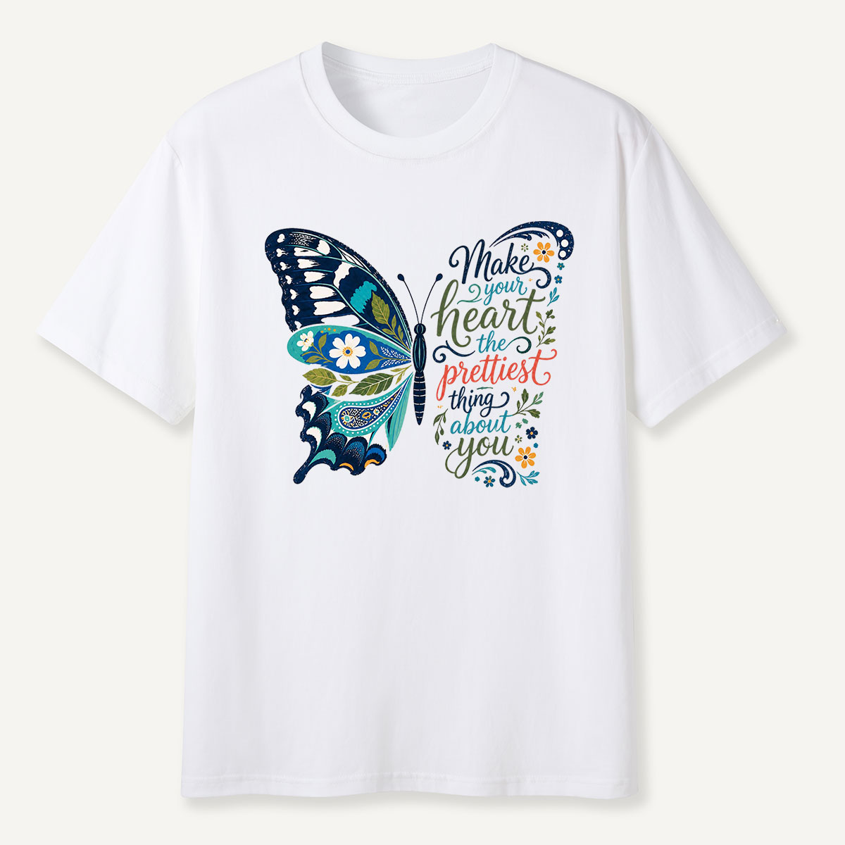 Inspirational Butterfly Nature Quote T-Shirt