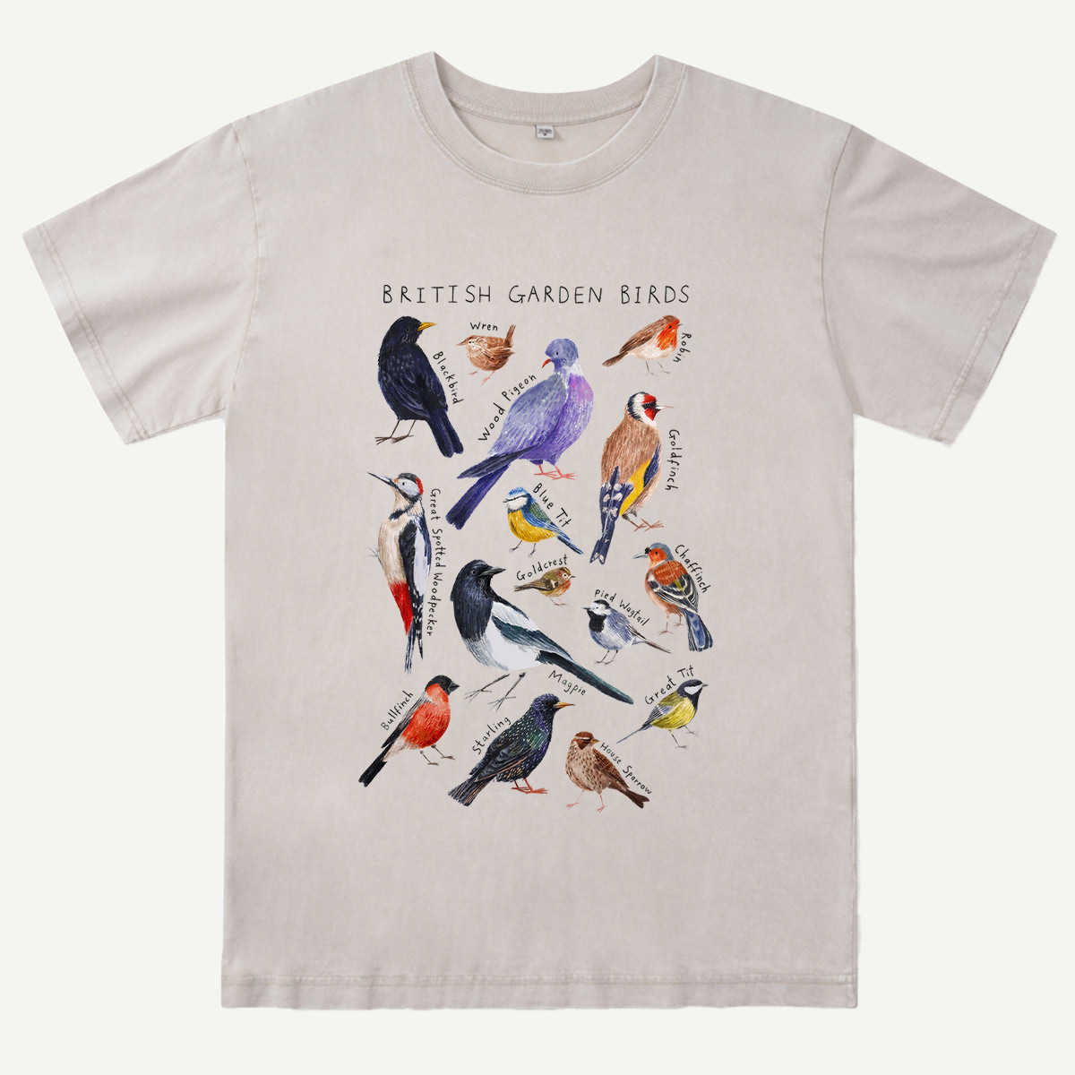 Botanical Garden Birds Wildlife Birdwatching Washed T-Shirt