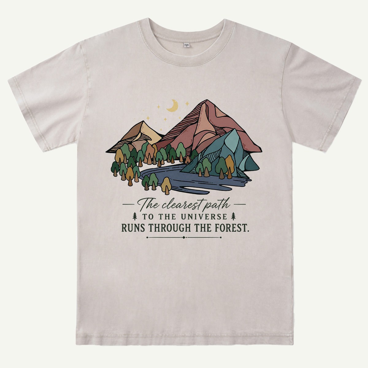 Mountain Forest Adventure Washed T-Shirt