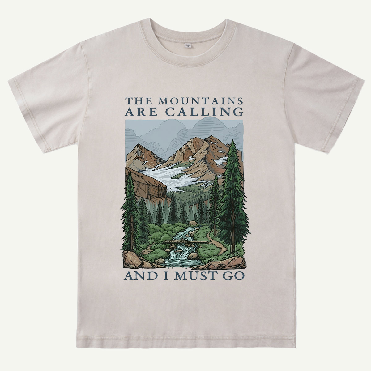 Mountain Adventure Landscape Washed T-Shirt