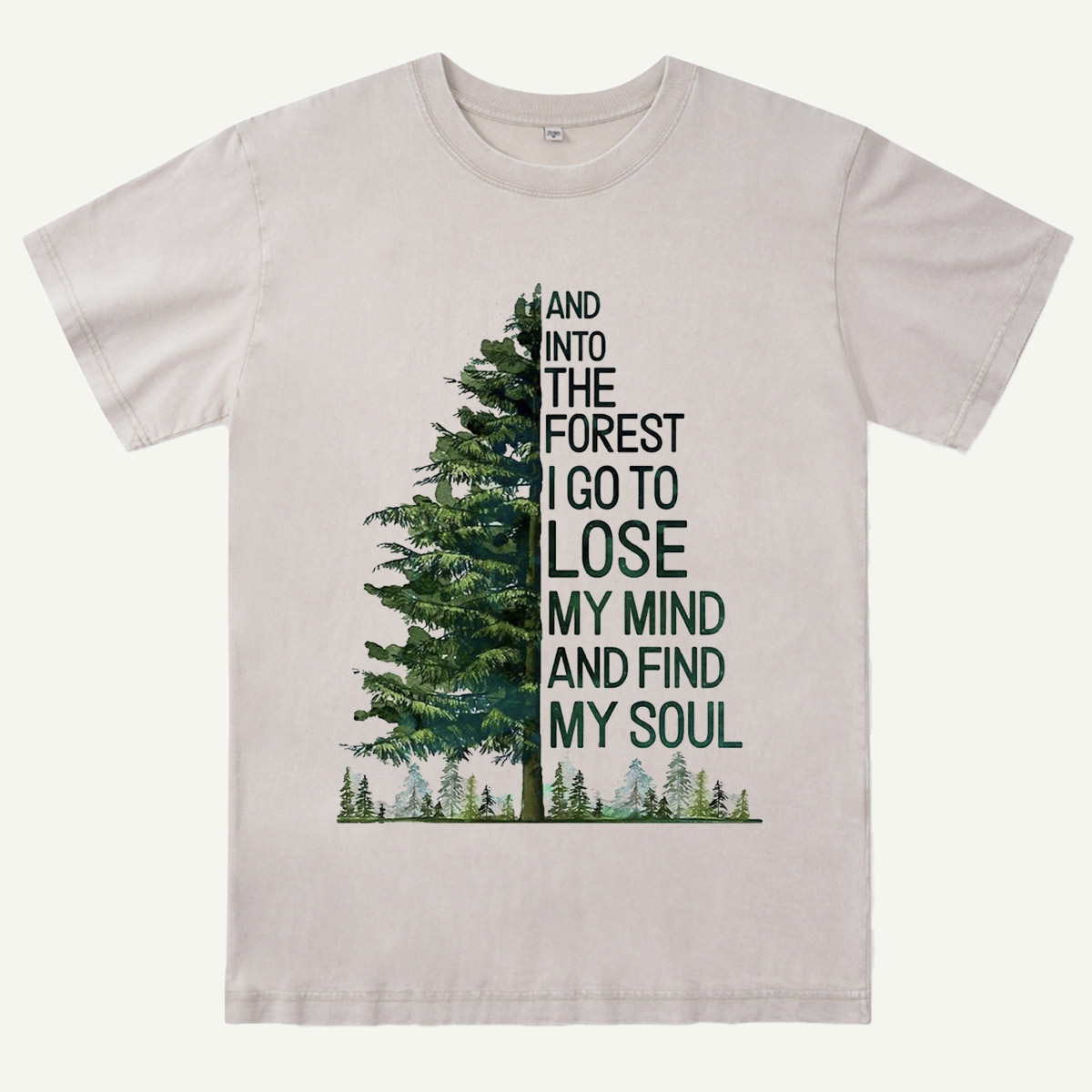 Tree Outdoor Hiking Adventure Forest Nature Washed T-Shirt