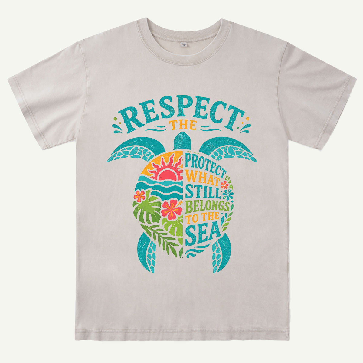 Ocean Conservation Sea Turtle Washed T-Shirt