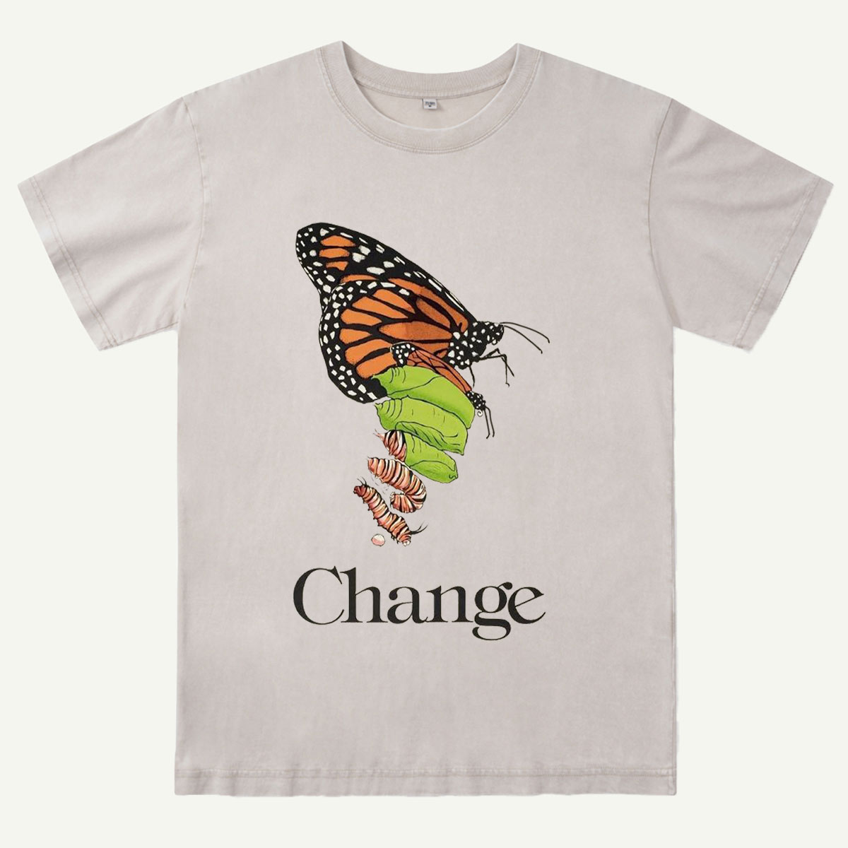 Butterfly Transformation Nature Washed T-Shirt