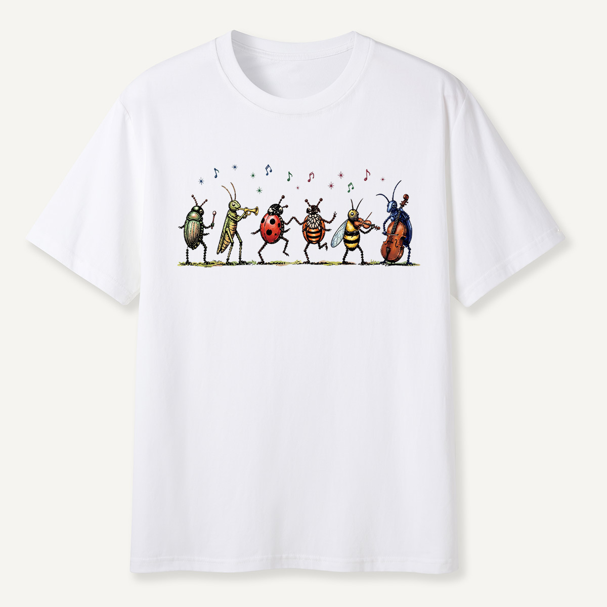 Vintage Insect Music Musical Bugs T-Shirt