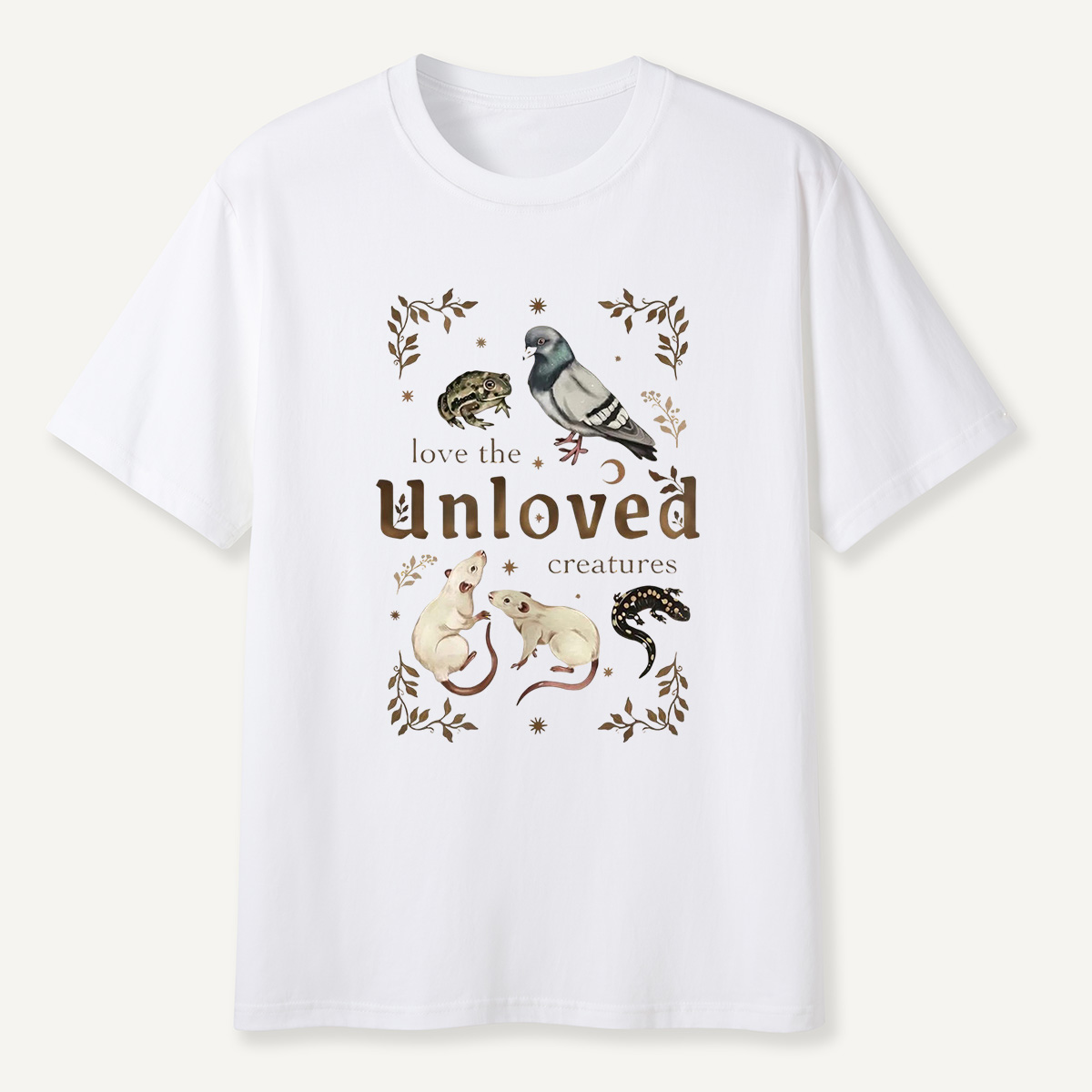MDCTBYWY26072209 Love the Unloved Creatures T-Shirt