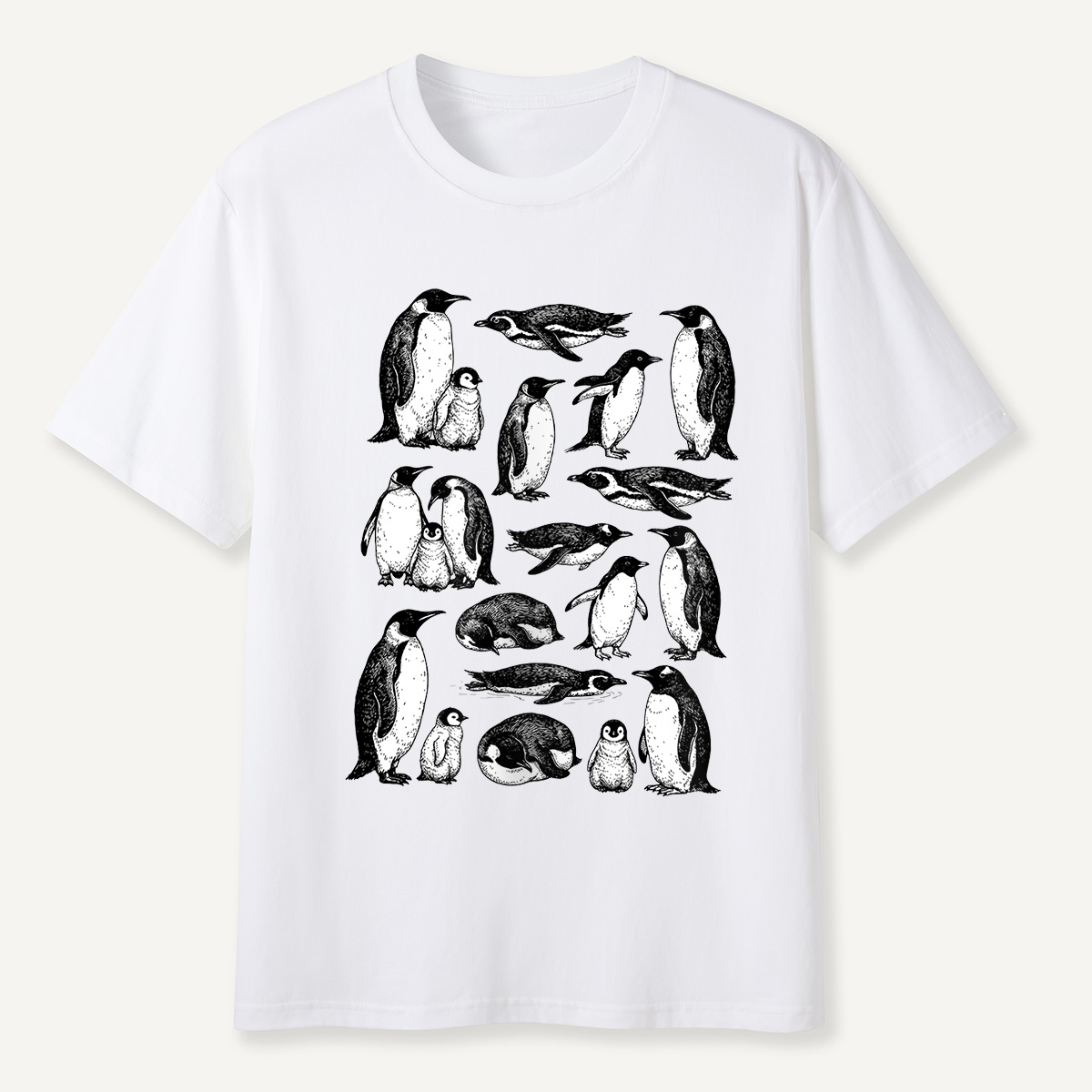 MDCTBYWY26072302 Penguin Naturalist T-Shirt