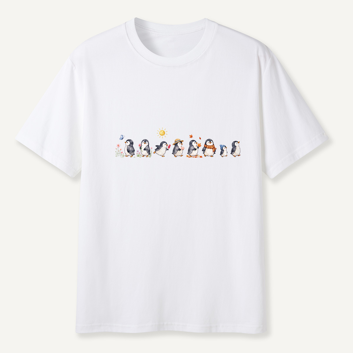MDCTBYWY26072304 Seasonal Support Penguins T-Shirt