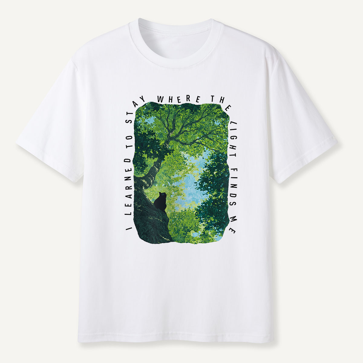 MDCTBYWY26072402 Where the Light Finds Me T-Shirt