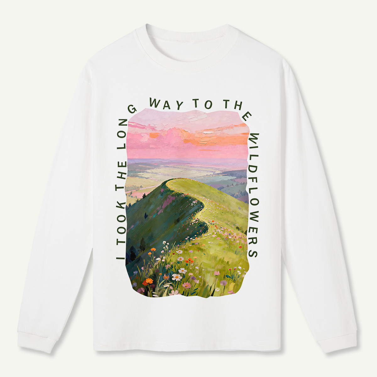 Dusk Hills Art Long Sleeve T-Shirt