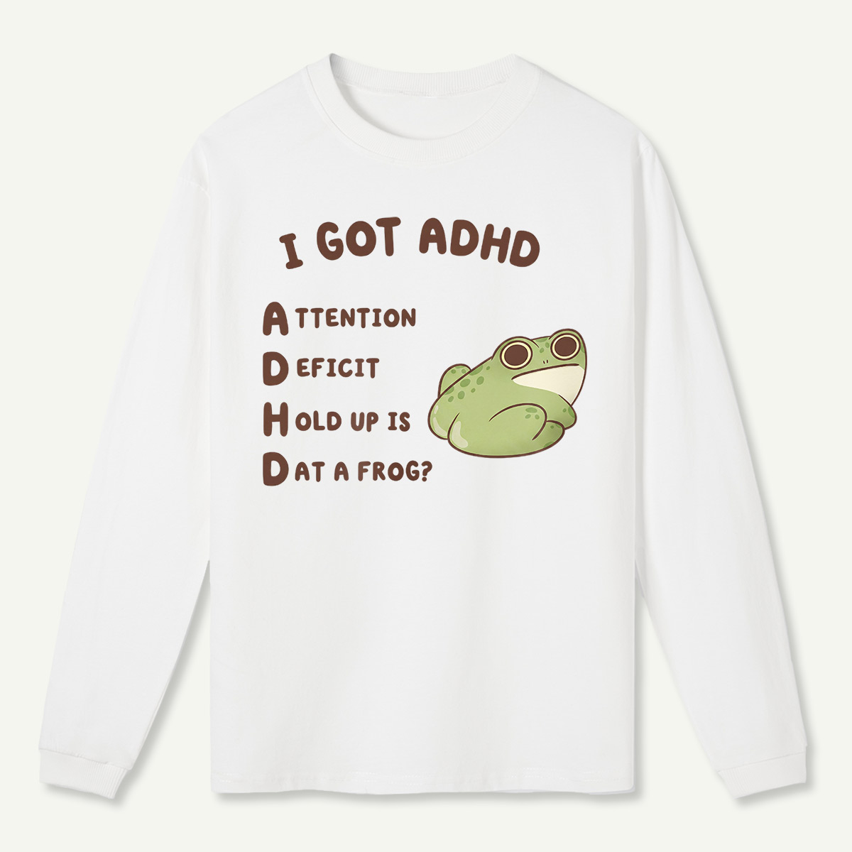 Cartoon Frog Long Sleeve T-Shirt
