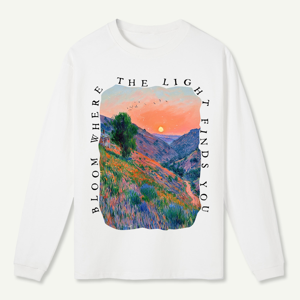 Dusk Hills Art Long Sleeve T-Shirt