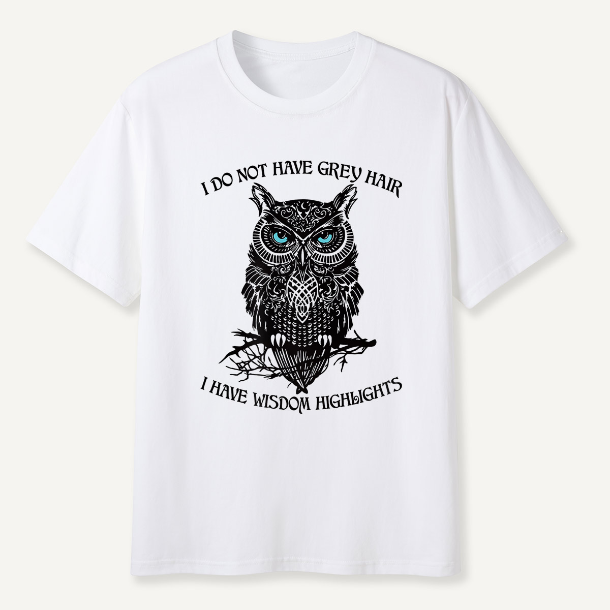 Tribal Blue-Eyed Owl T-Shirt