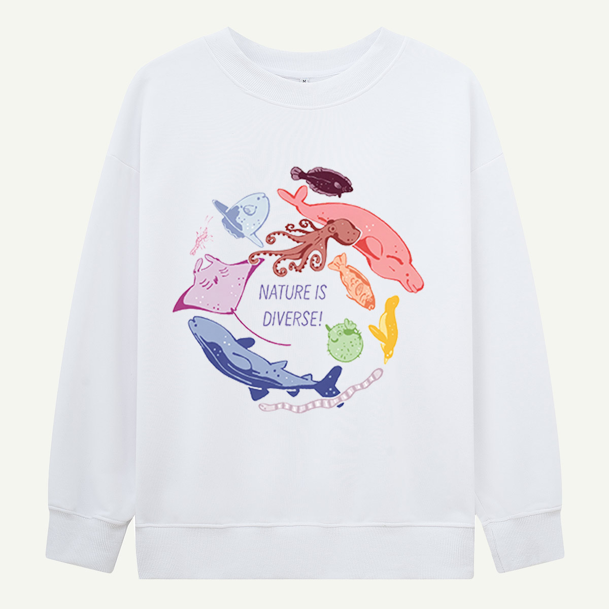 Nature Is Diverse Sea Creatures Sweatshirts