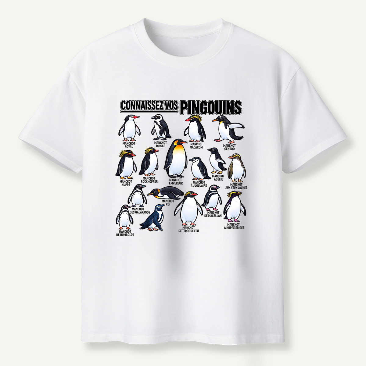 Connaissez Vos Pingouins Penguin Guide T-Shirt