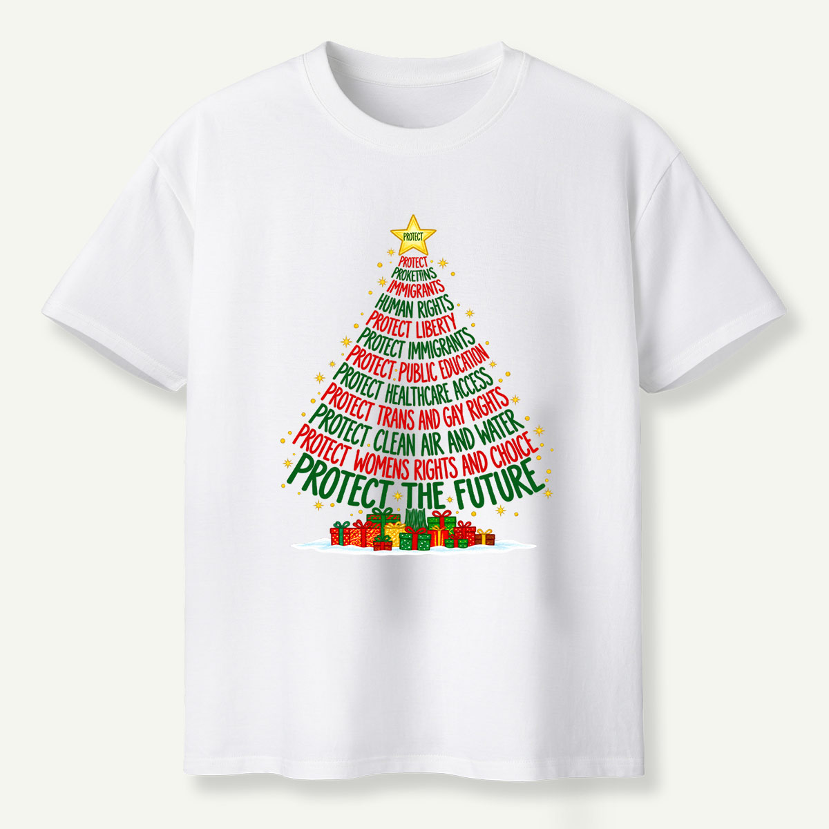Protect The Future Christmas Tree T-Shirt