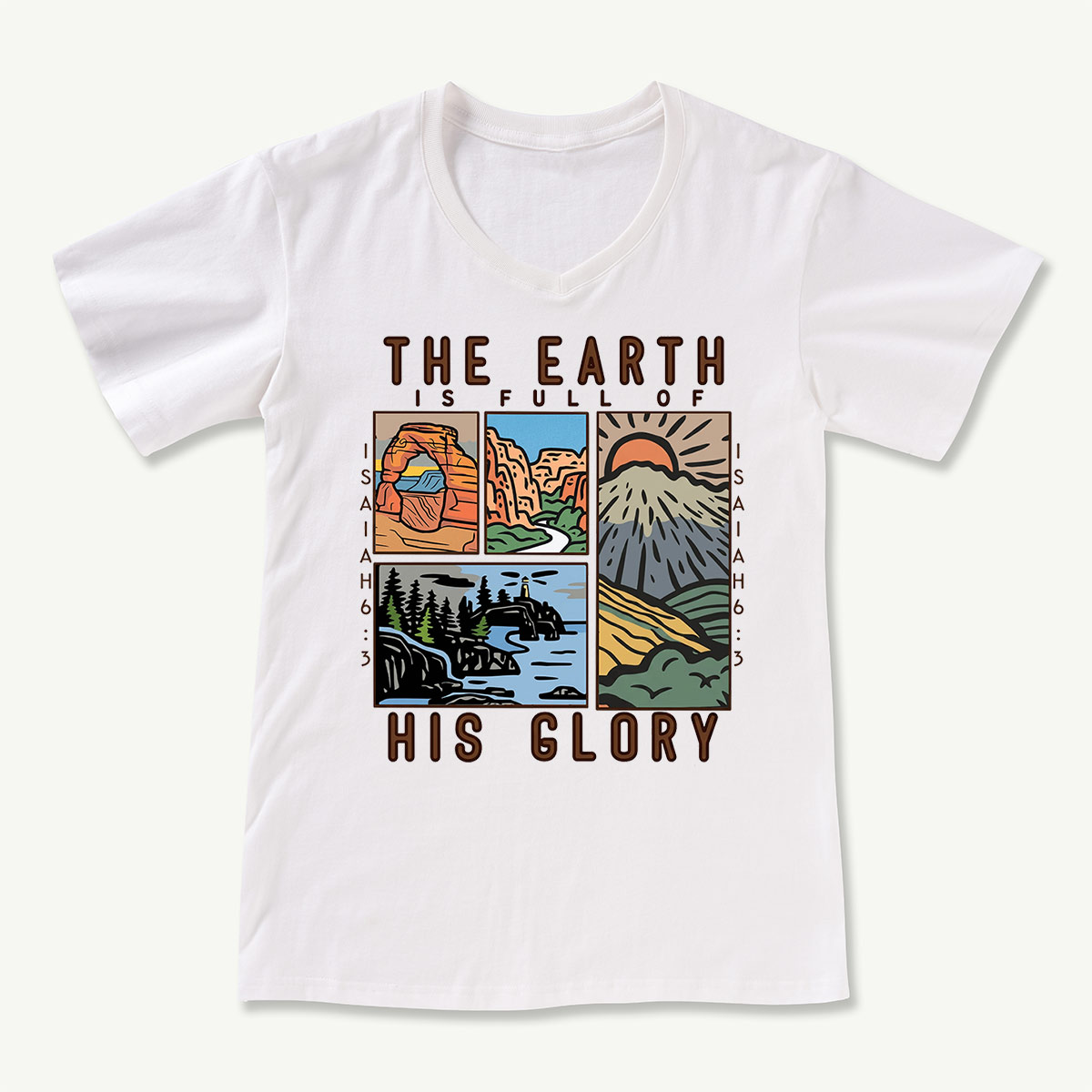 Wilderness National Parks V-neck T-Shirt