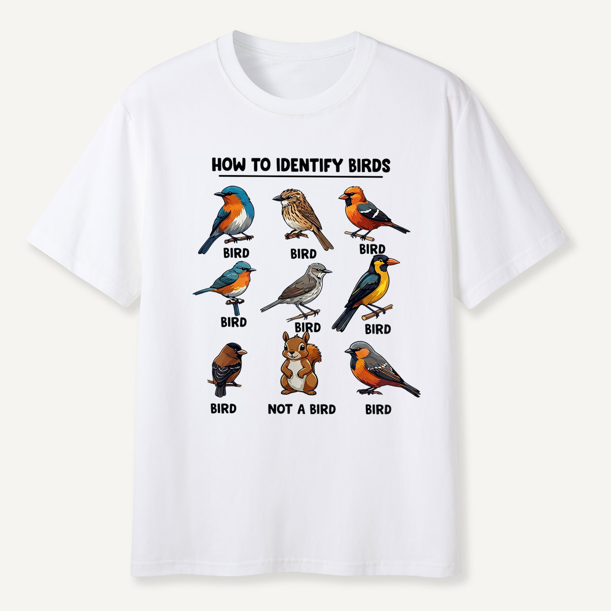 Funny Bird How to Identify Birds T-Shirt