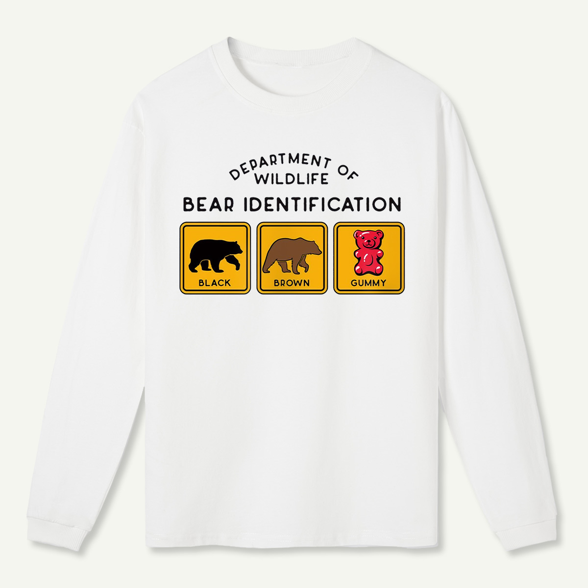 Bear Identification Long Sleeve T-Shirt